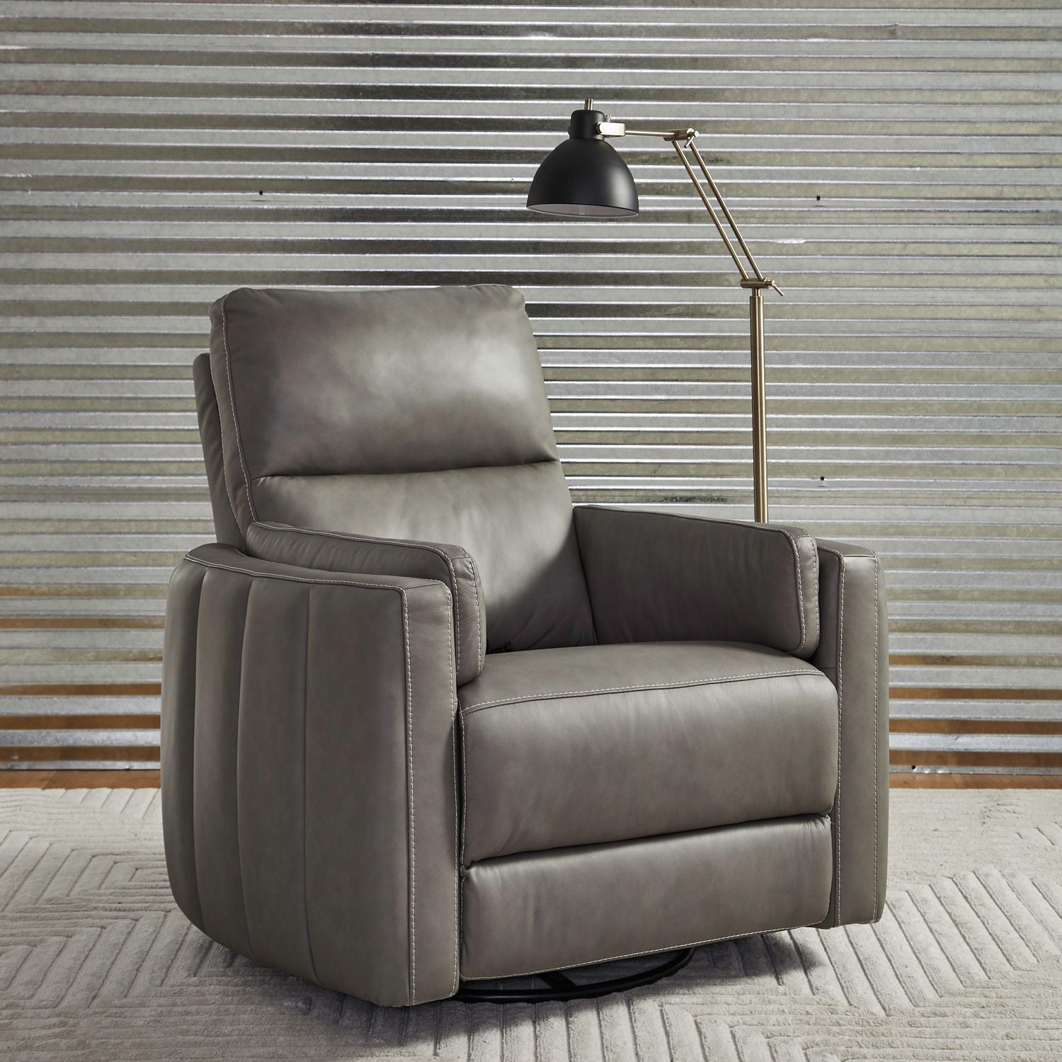 Reilly Triple Power Swivel Glide Recliner