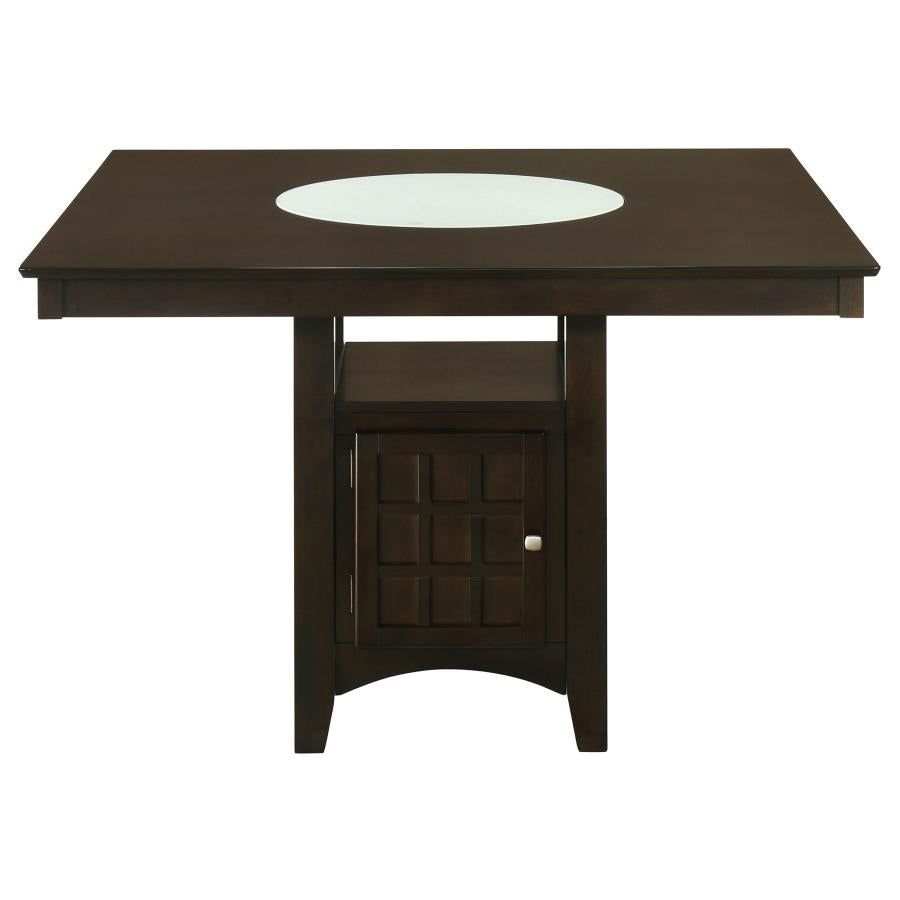 Gabriel 5-Piece Upholstered-Back Counter Height Dining Set Cappuccino
