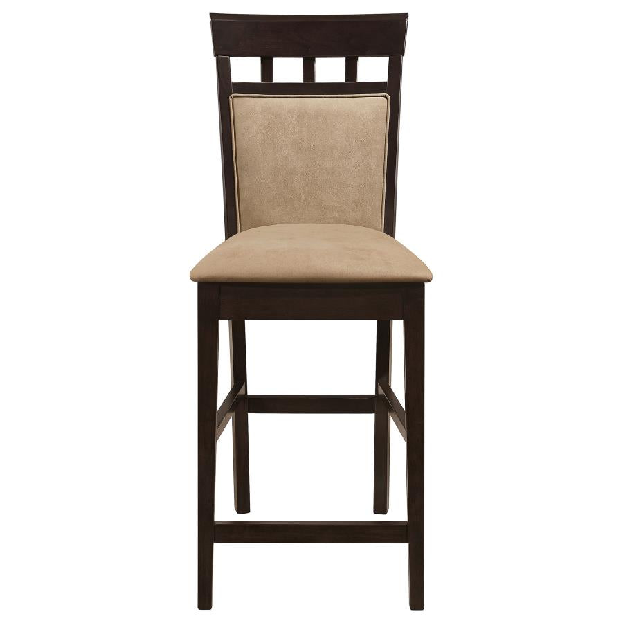 Gabriel 5-Piece Upholstered-Back Counter Height Dining Set Cappuccino