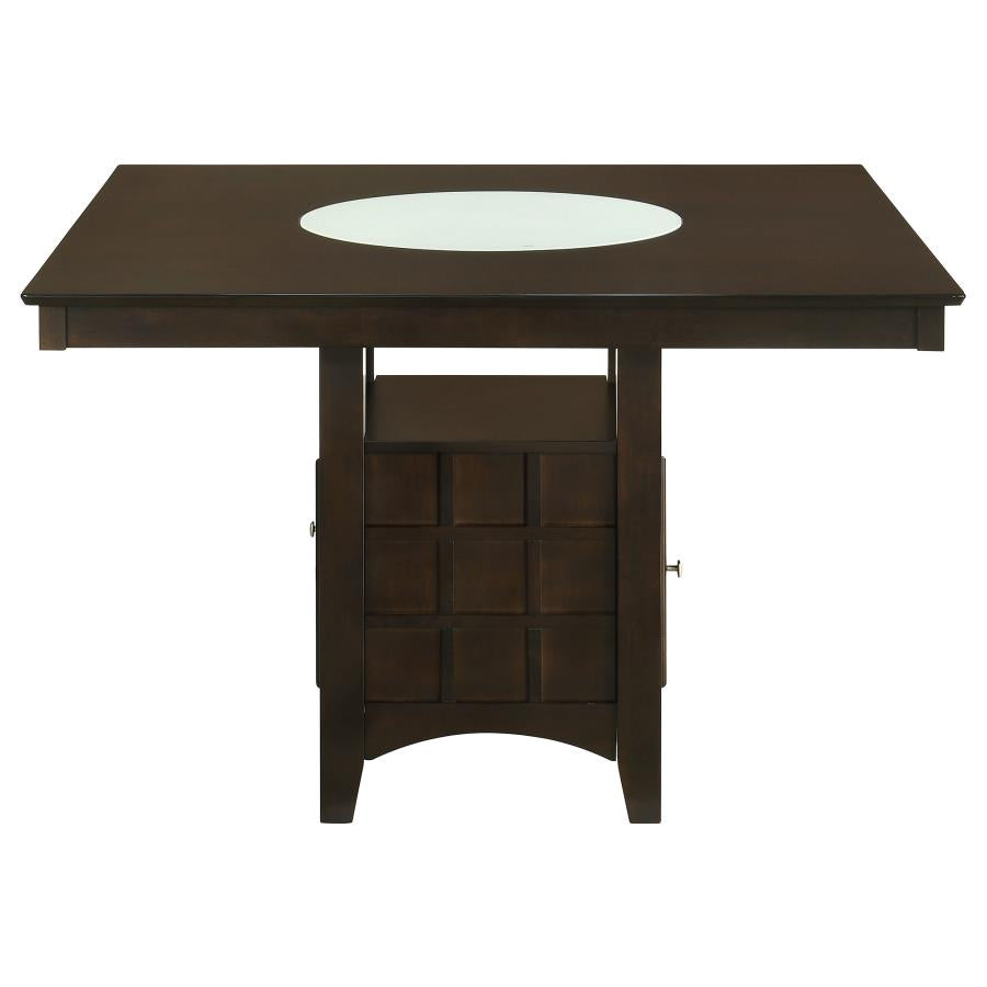 Gabriel 5-Piece Lattice-Back Counter Height Dining Set Cappuccino