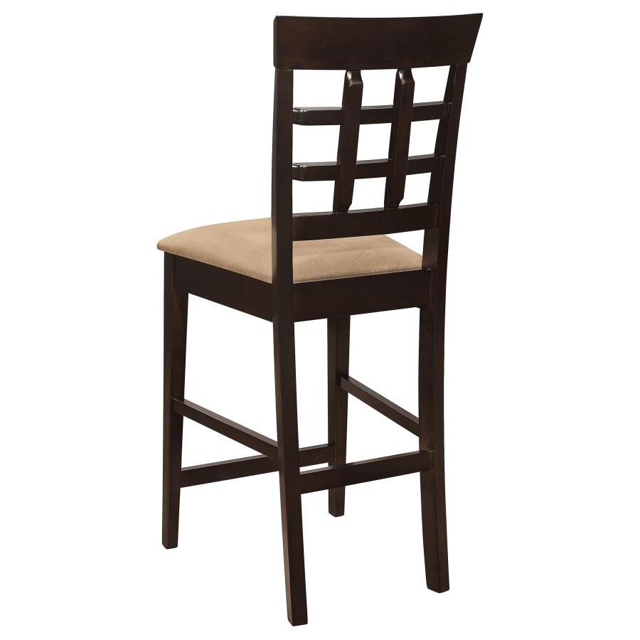 Gabriel 5-Piece Lattice-Back Counter Height Dining Set Cappuccino