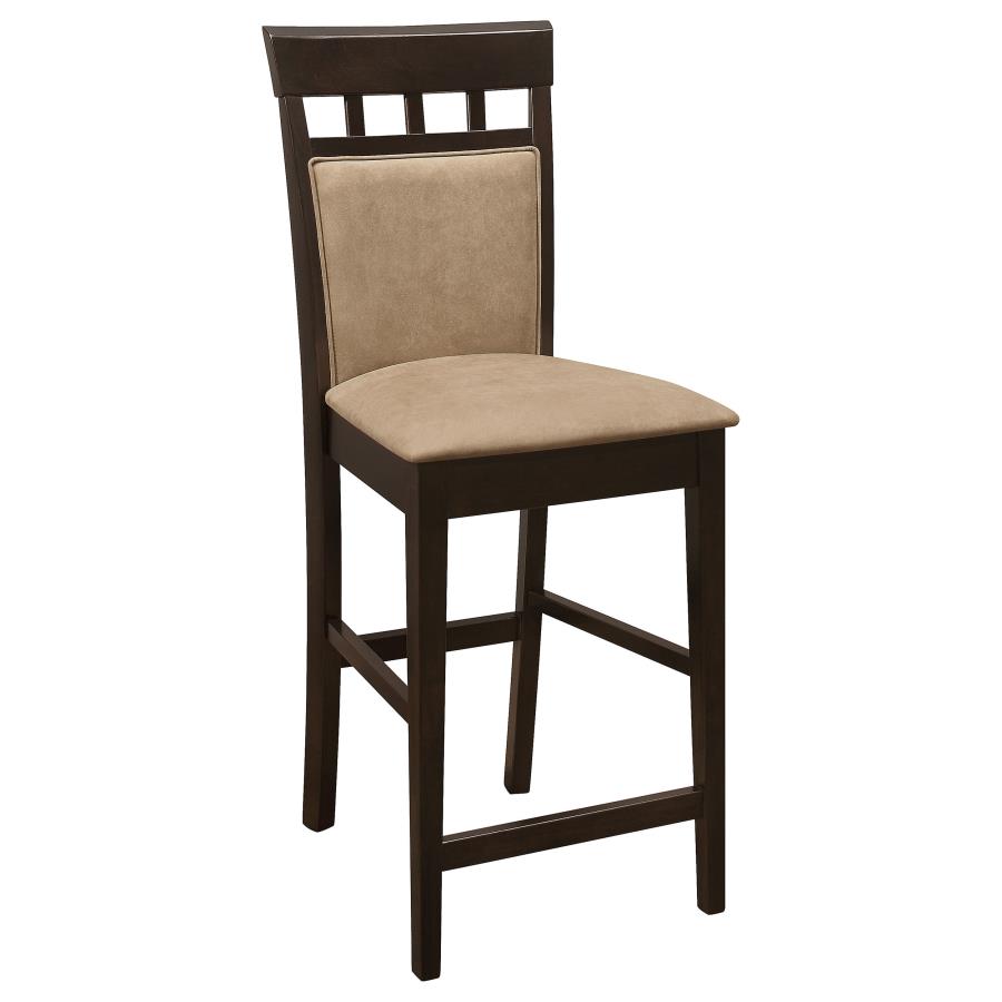 Gabriel 7-Piece Upholstered-Back Counter Height Dining Set Cappuccino