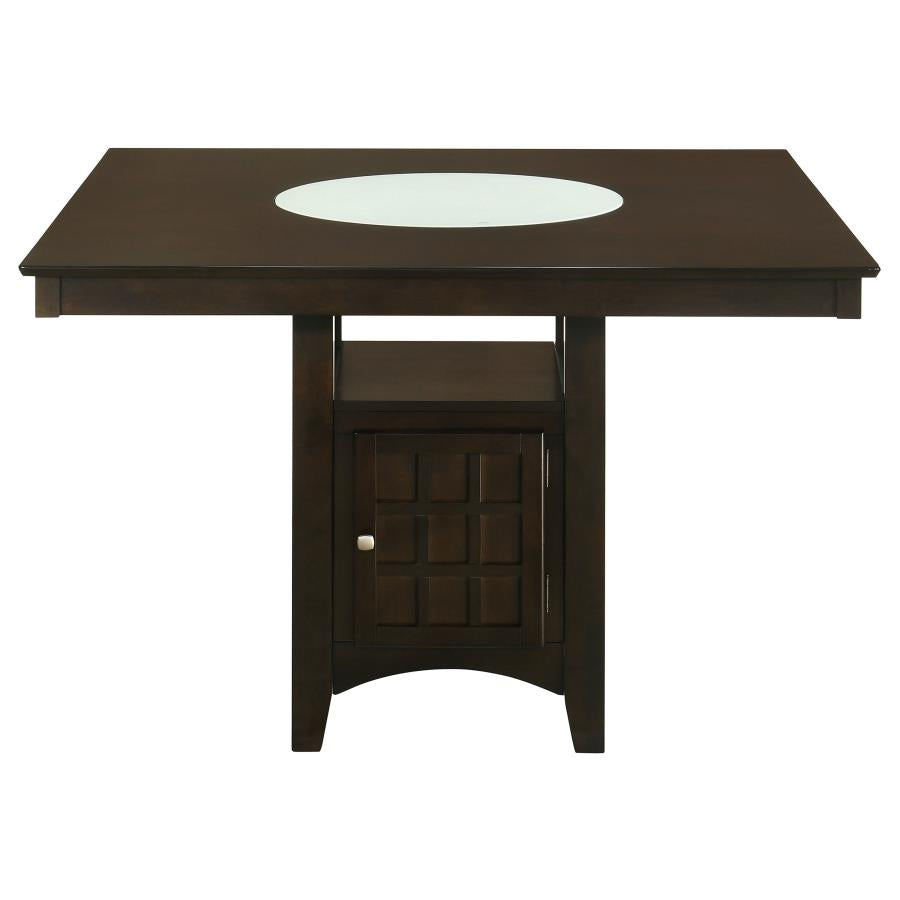 Gabriel 7-Piece Lattice-Back Counter Height Dining Set Cappuccino
