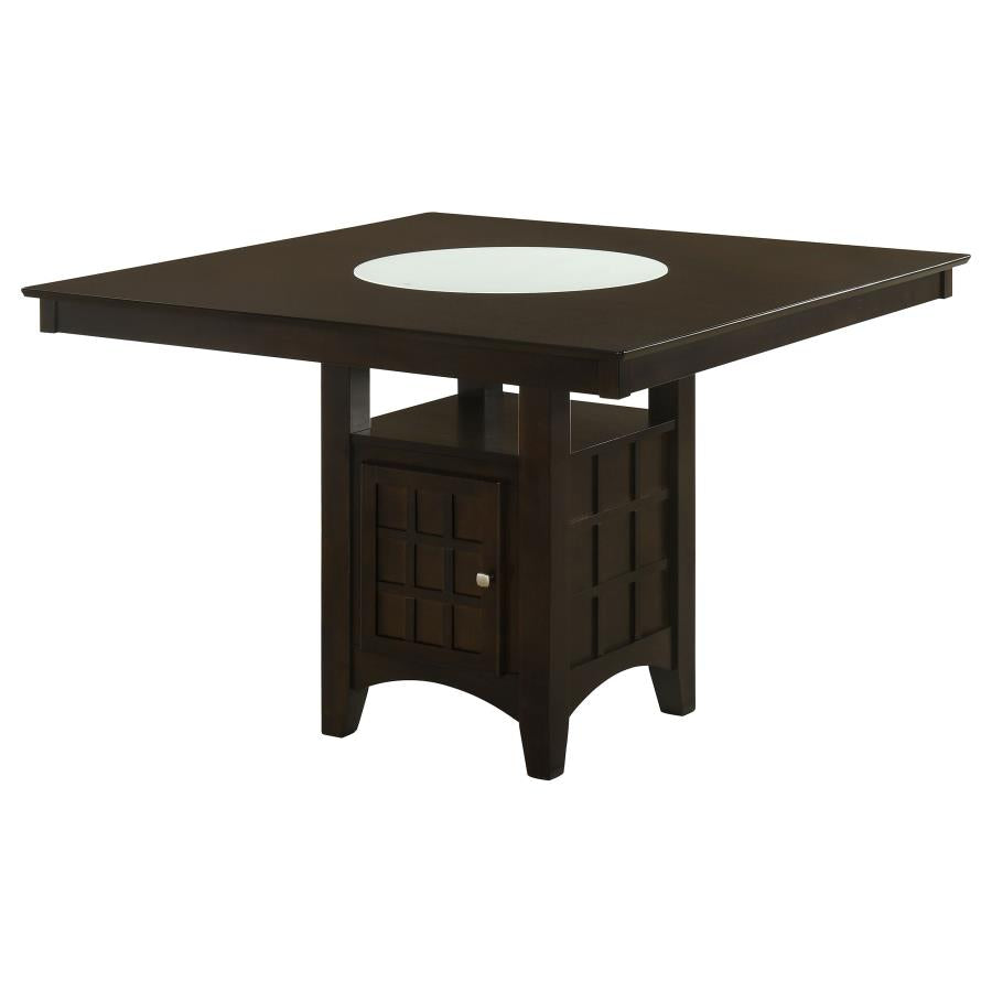 Gabriel 9-Piece Lattice-Back Counter Height Dining Set Cappuccino