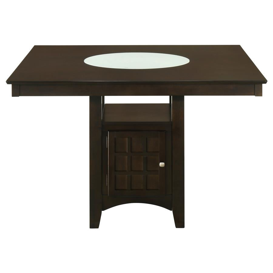 Gabriel 9-Piece Lattice-Back Counter Height Dining Set Cappuccino