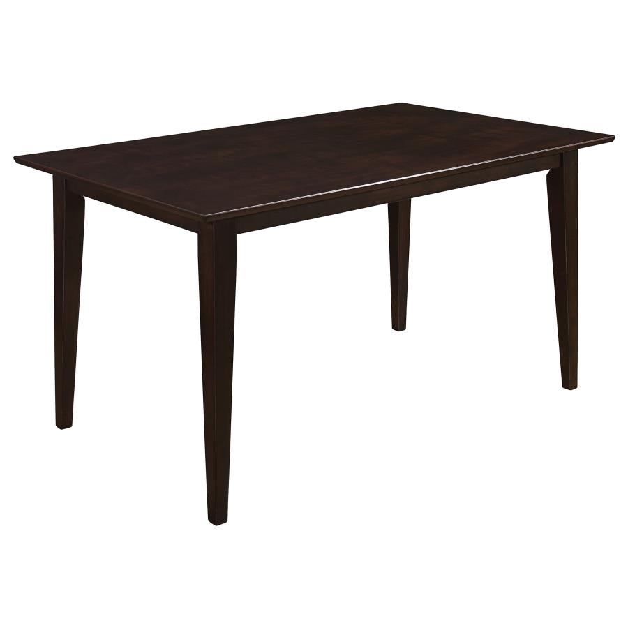 Gabriel 5-Piece Upholstered-Back Rectangular Dining Set Cappuccino