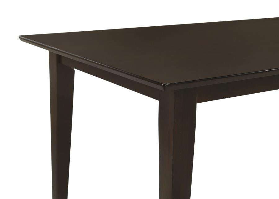 Gabriel 5-Piece Lattice-Back Rectangular Dining Set Cappuccino