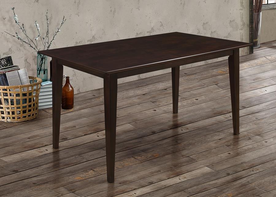 Gabriel Rectangular Rubberwood Dining Table for 4 Cappuccino