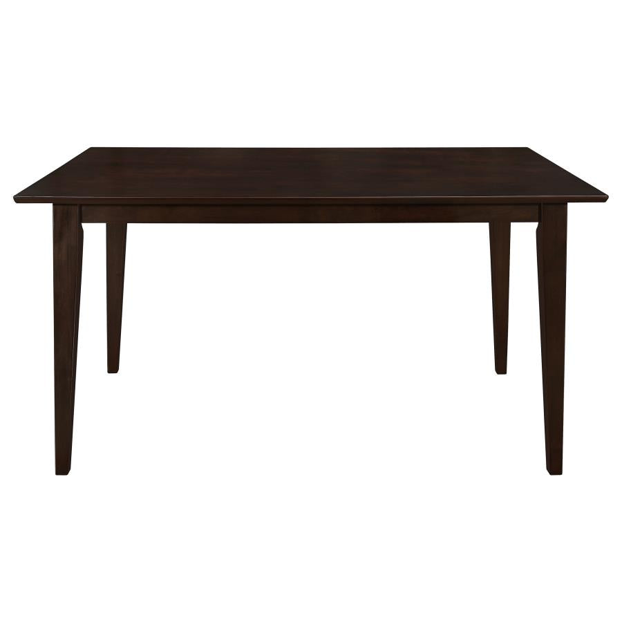 Gabriel Rectangular Rubberwood Dining Table for 4 Cappuccino