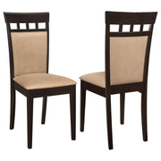 Gabriel Beige Upholstered-Back Dining Side Chair Cappuccino (Set of 2)