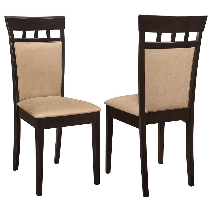 Gabriel Beige Upholstered-Back Dining Side Chair Cappuccino (Set of 2)