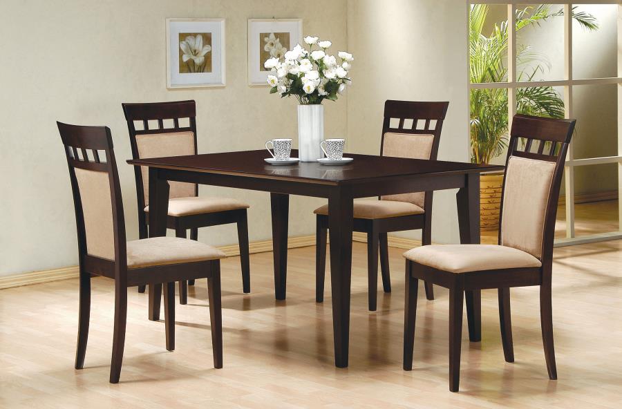 Gabriel Beige Upholstered-Back Dining Side Chair Cappuccino (Set of 2)