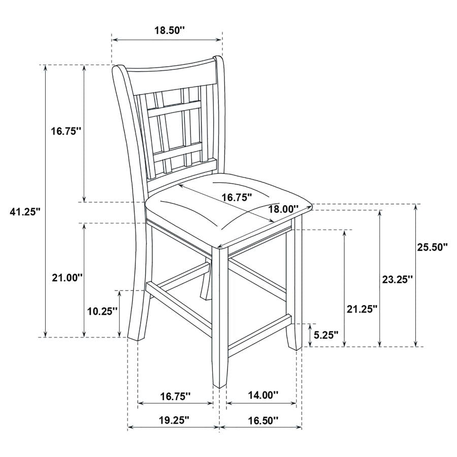 Lavon 5-piece Oval Counter Height Extension Dining Set Espresso