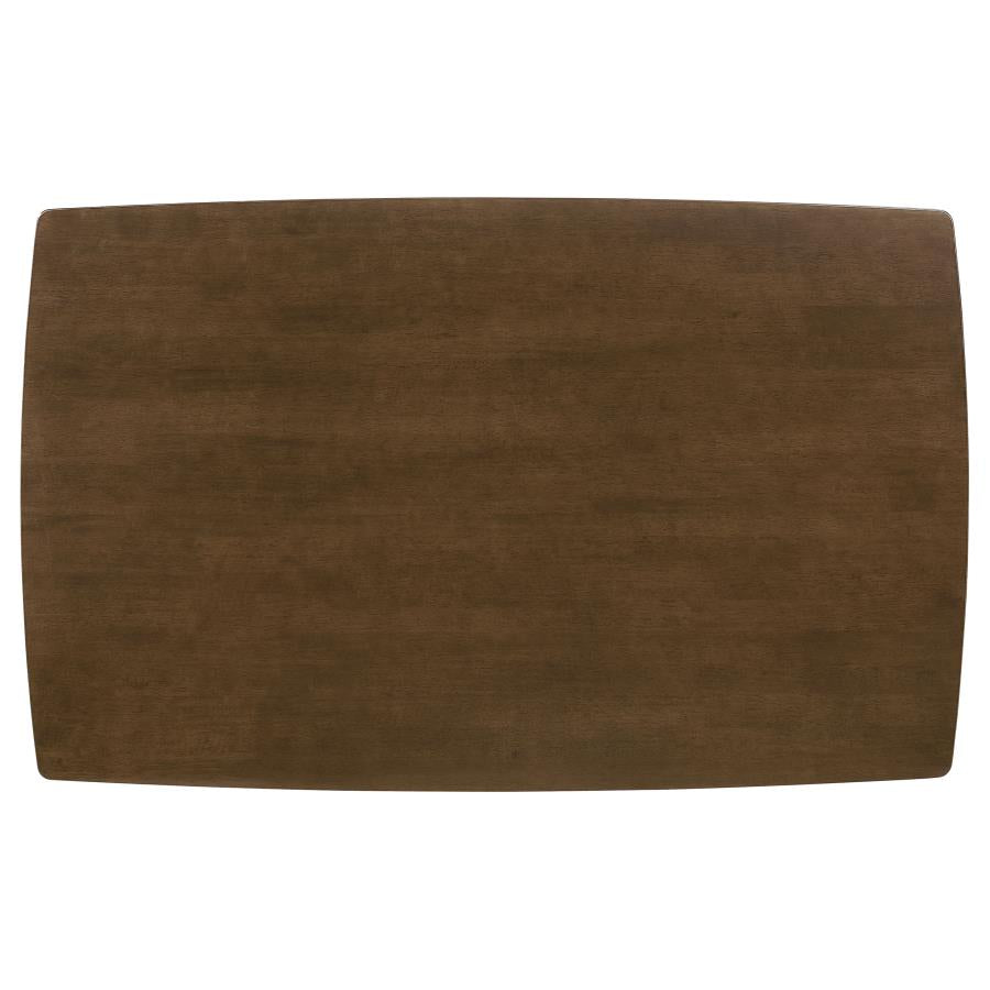 Kersey 5-piece Rectangular Dining Table Set Chestnut