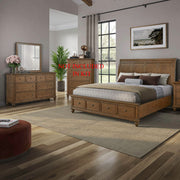 Twin Lakes King Storage Bed, Dresser & Mirror
