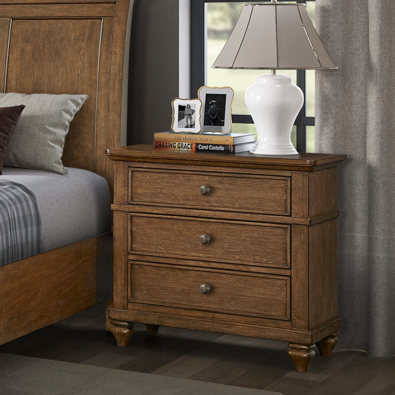 Twin Lakes Nightstand with Charging Station
