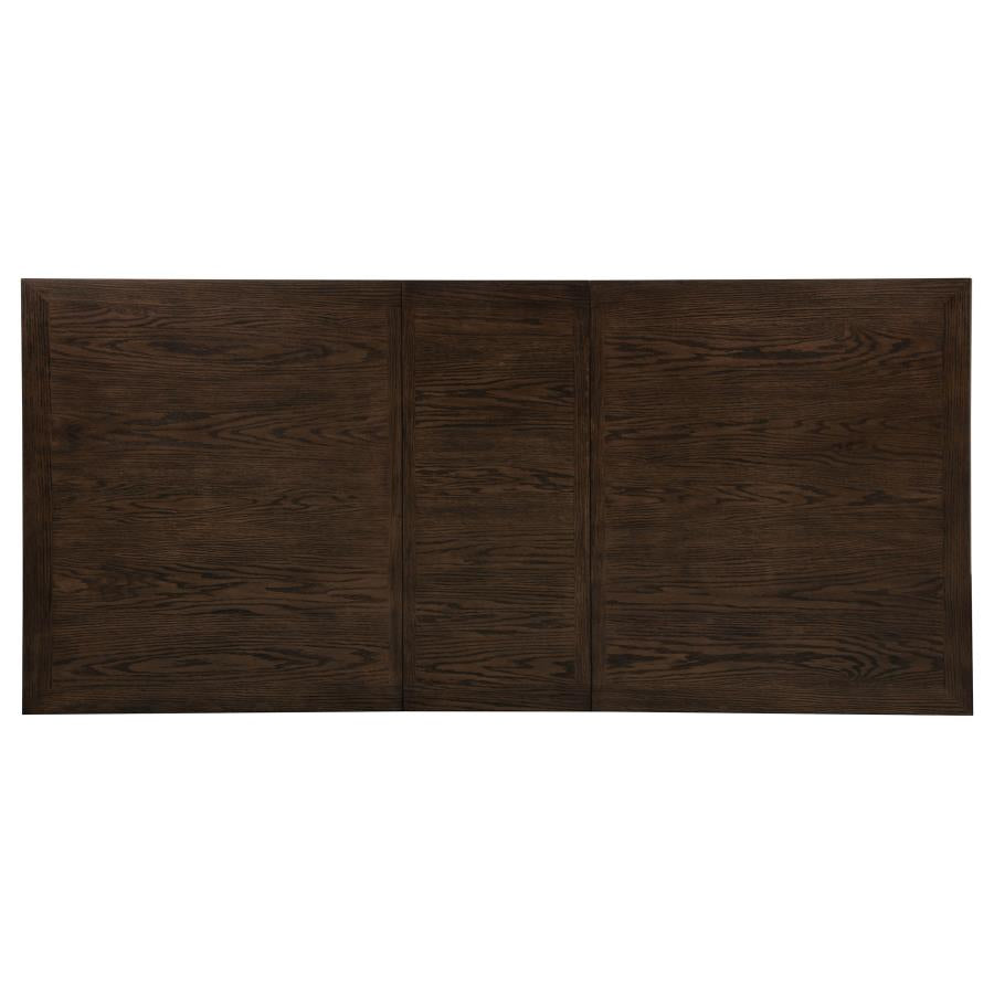 Ridgewell Rectangular Trestle Dining Table Dark Oak