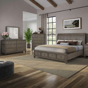 Twin Lakes King Storage Bed, Dresser & Mirror, Chest