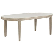 Lucaire 84-inch Cultured Marble Top Dining Table Honed Cream