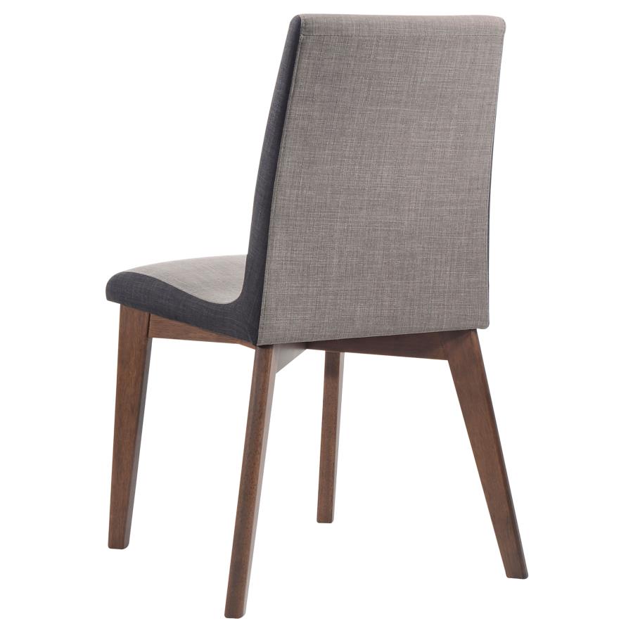 Redbridge Fabric Dining Side Chair Walnut (Set of 2)