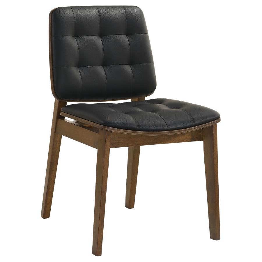 Redbridge Leatherette Dining Side Chair Walnut (Set of 2)