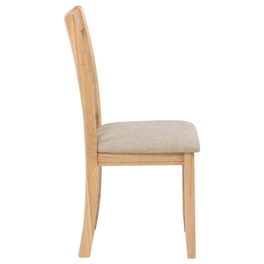 Lavon Wood Dining Side Chair Grey and Light Oak (Set of 2)