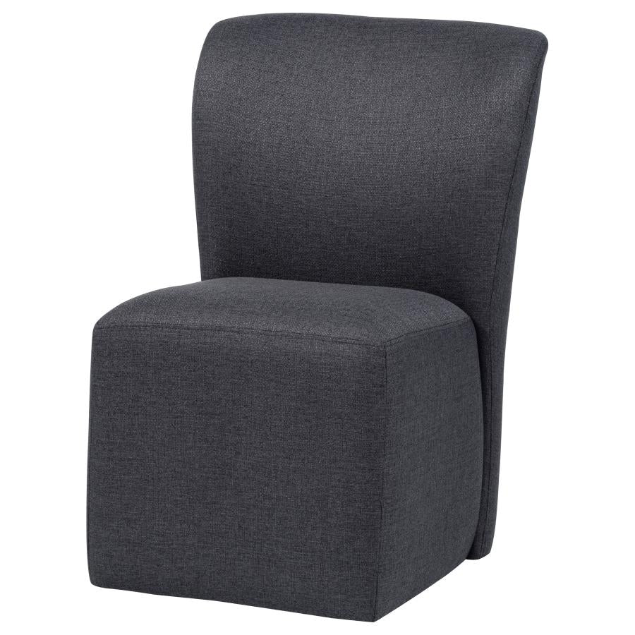 Jaelynn Upholstered Parsons Dining Side Chair Charcoal (Set of 2)