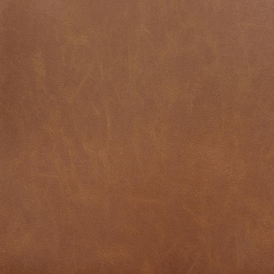 Tegan Faux Leather Upholstered Counter Height Chair Cognac (Set of 2)