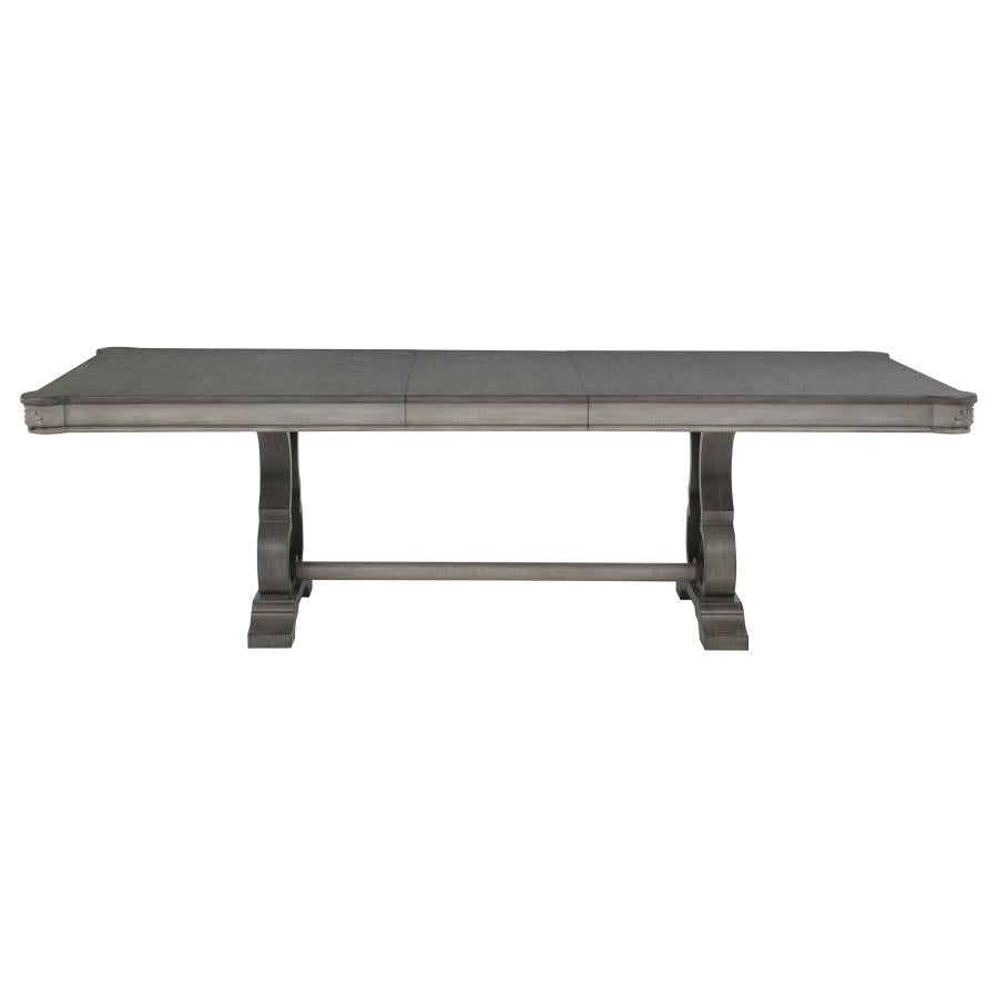 Cresswell 7-piece 104-inch Extension Dining Set Weathered Taupe