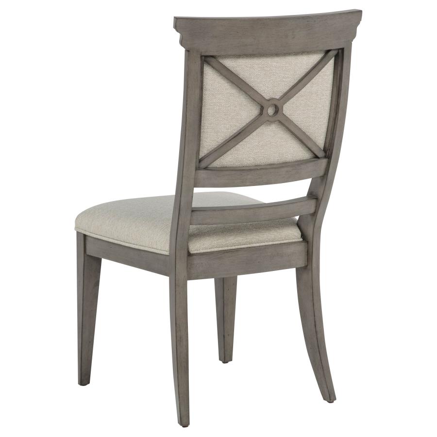 Cresswell 7-piece 104-inch Extension Dining Set Weathered Taupe