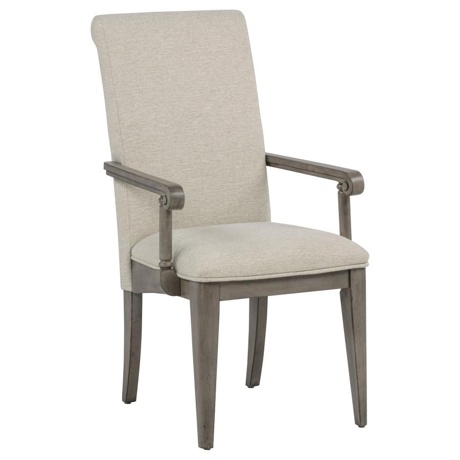 Cresswell 7-piece 104-inch Extension Dining Set Weathered Taupe
