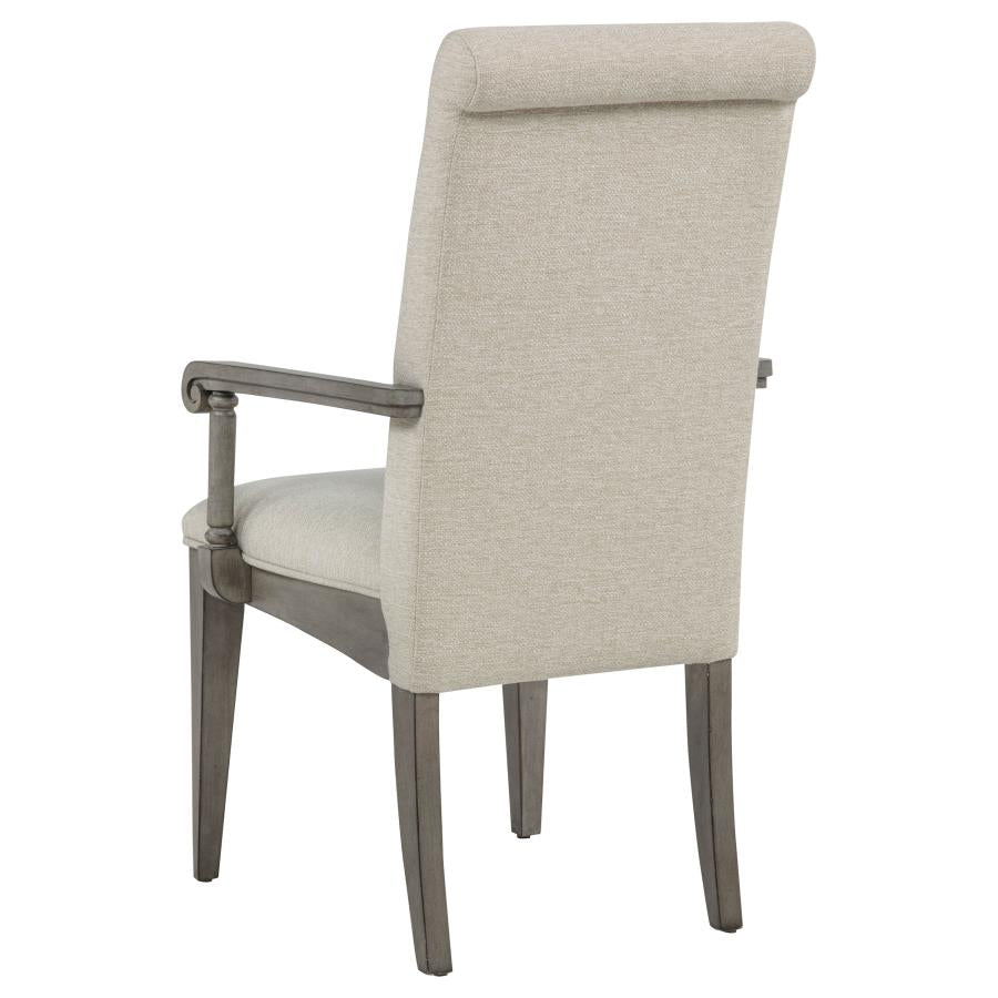 Cresswell 7-piece 104-inch Extension Dining Set Weathered Taupe