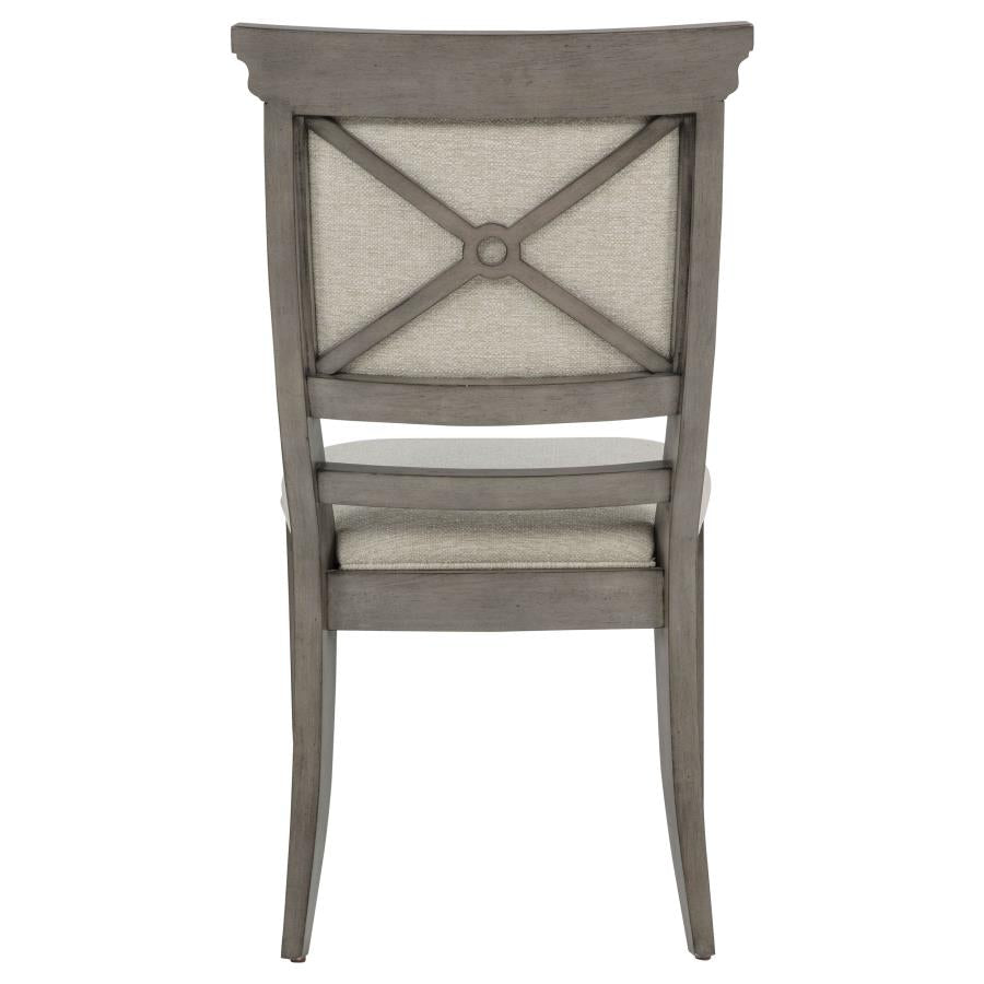 Cresswell Upholstered Dining Side Chair Tan (Set of 2)