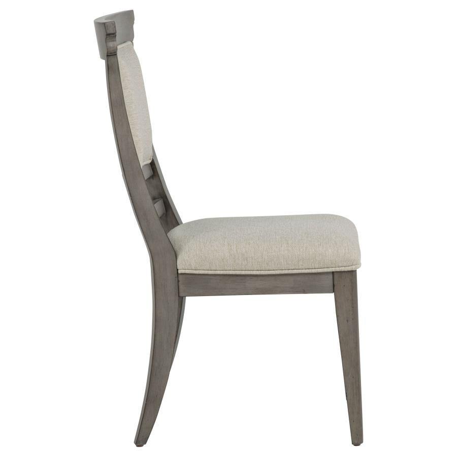 Cresswell Upholstered Dining Side Chair Tan (Set of 2)