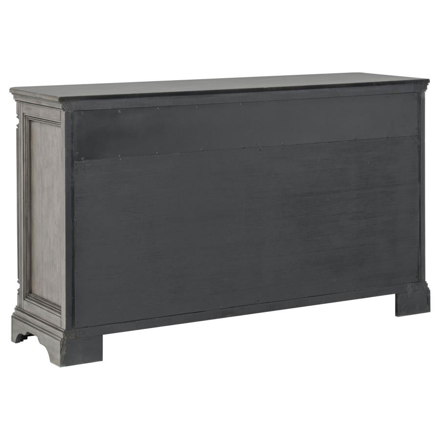 Cresswell 2-door 3-drawer Wine Storage Buffet Weathered Taupe