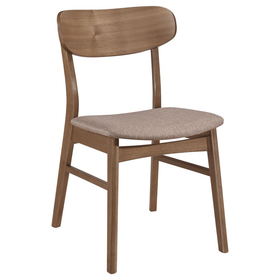 Dortch 7-piece Oval Dining Set with Upholstered Chairs Walnut