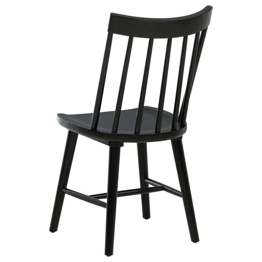 Middleton 7-piece 76-inch Extension Leaf Dining Set Brown and Black