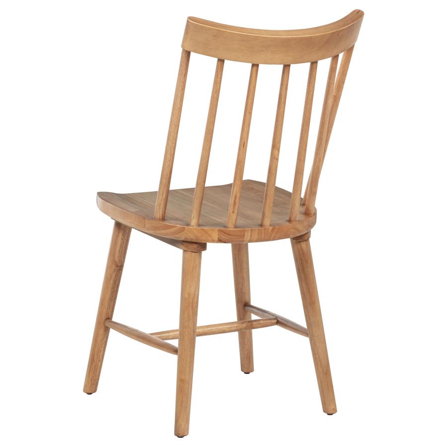 Middleton 7-piece 76-inch Extension Leaf Dining Set Natural Brown