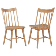 Middleton Solid Wood Dining Side Chair Natural Brown (Set of 2)