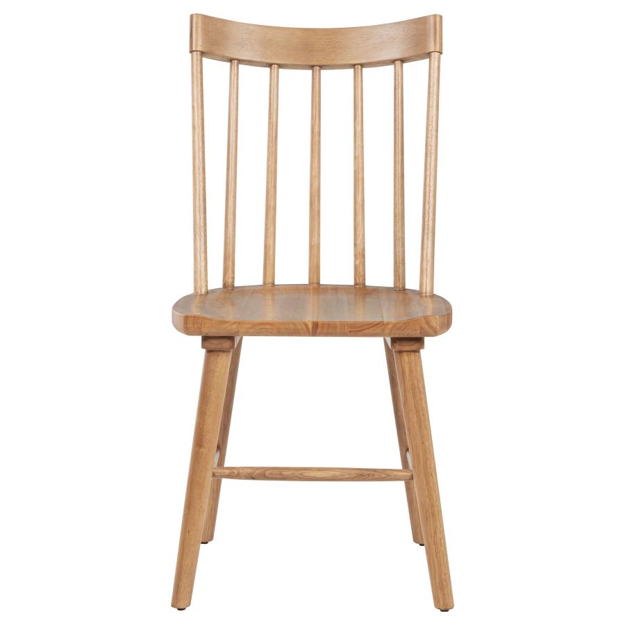 Middleton Solid Wood Dining Side Chair Natural Brown (Set of 2)