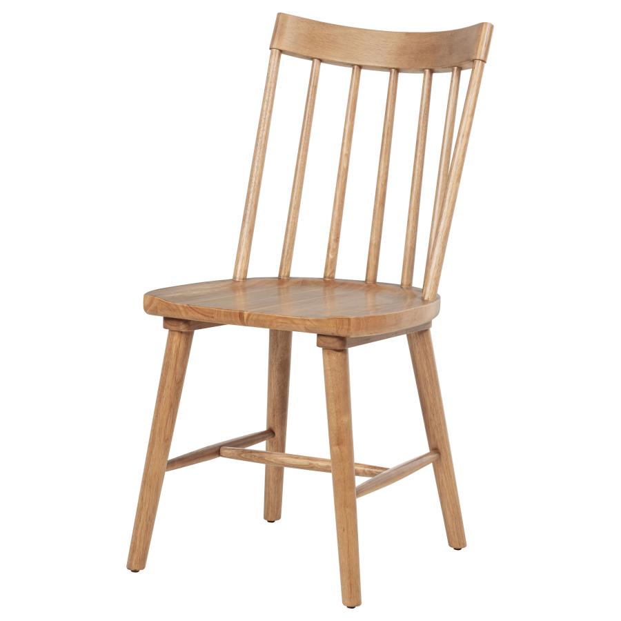 Middleton Solid Wood Dining Side Chair Natural Brown (Set of 2)