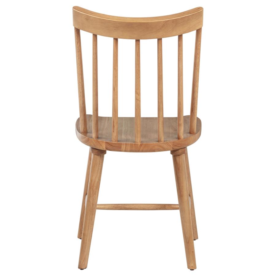 Middleton Solid Wood Dining Side Chair Natural Brown (Set of 2)