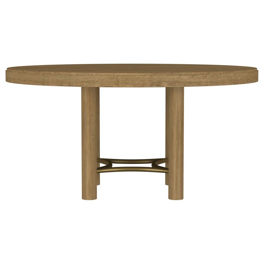 Arini 5-piece Round Dining Table Set Sand Wash and Black