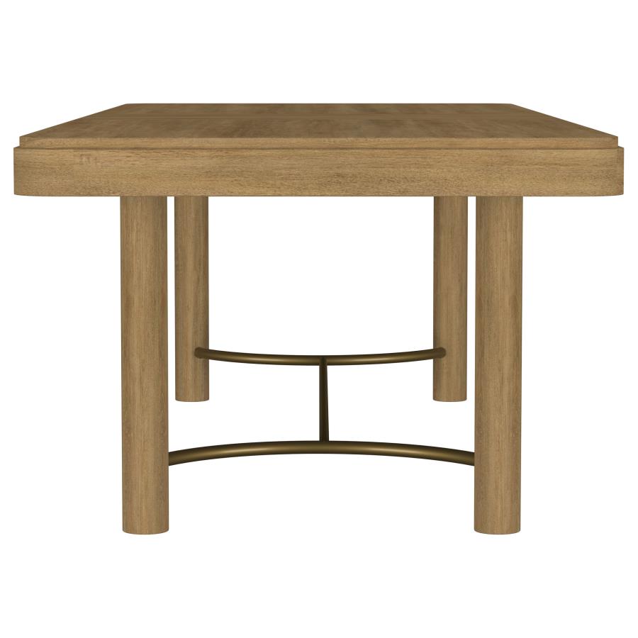 Arini 9-piece Extension Leaf Dining Table Set Sand Wash and Black