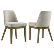 Castlewood Upholstered Side Chair Light Tan (Set of 2)