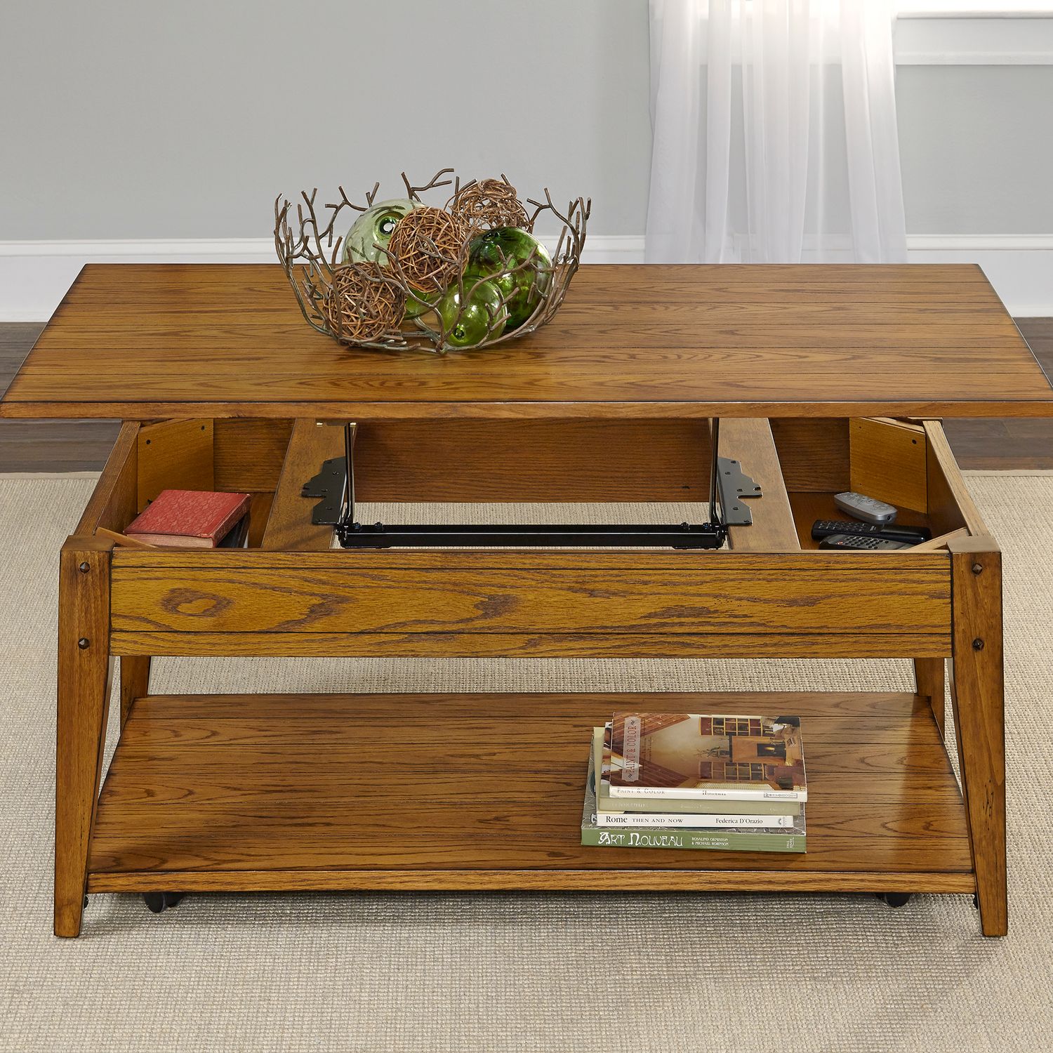 Lake House Lift Top Cocktail Table