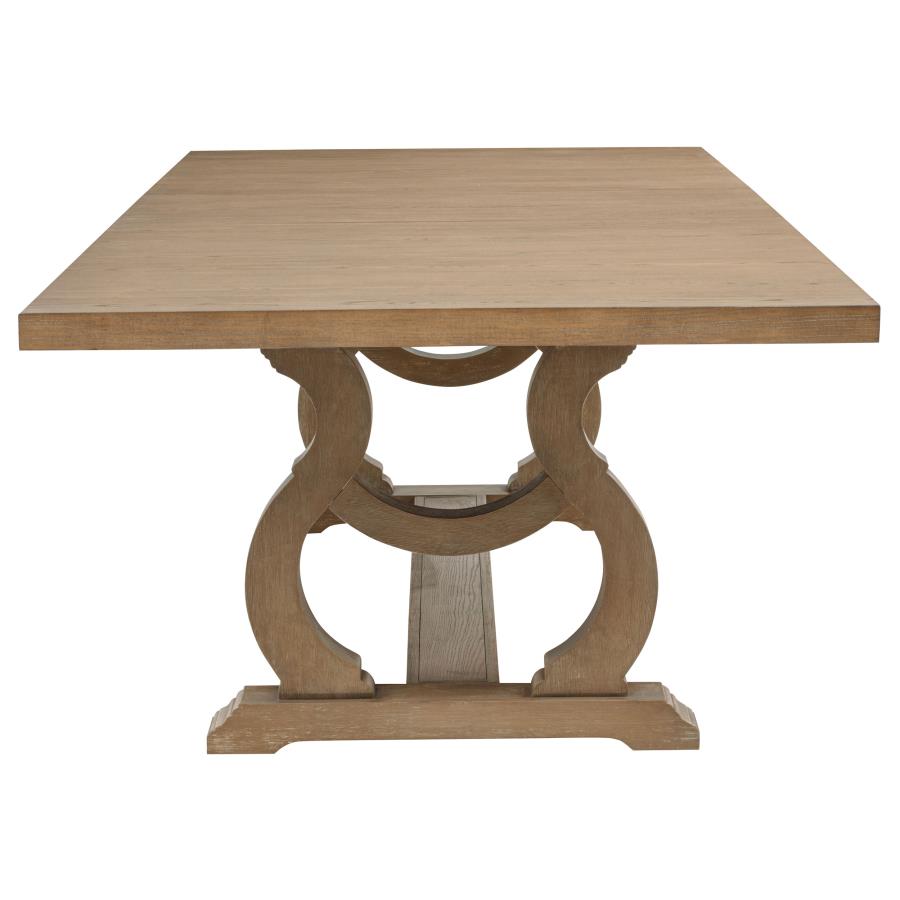 Brockway 7-piece Extension Leaf Dining Set Barley Brown