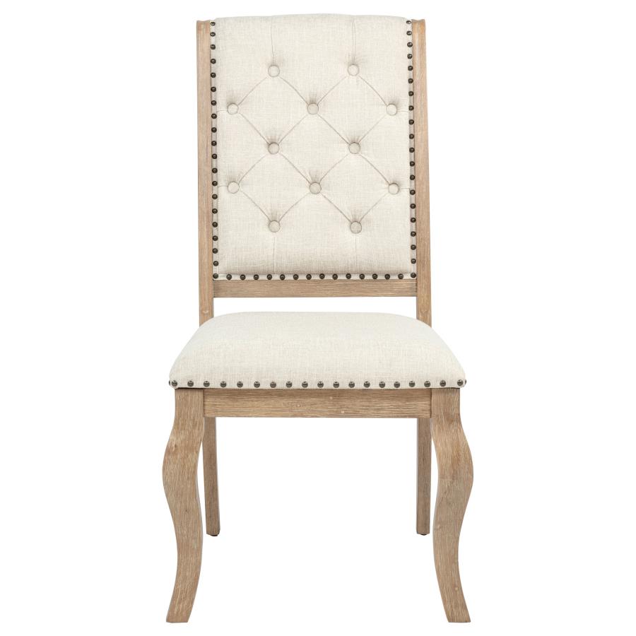 Brockway Upholstered Dining Chair Barley Brown (Set of 2)