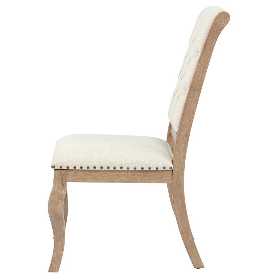 Brockway Upholstered Dining Chair Barley Brown (Set of 2)