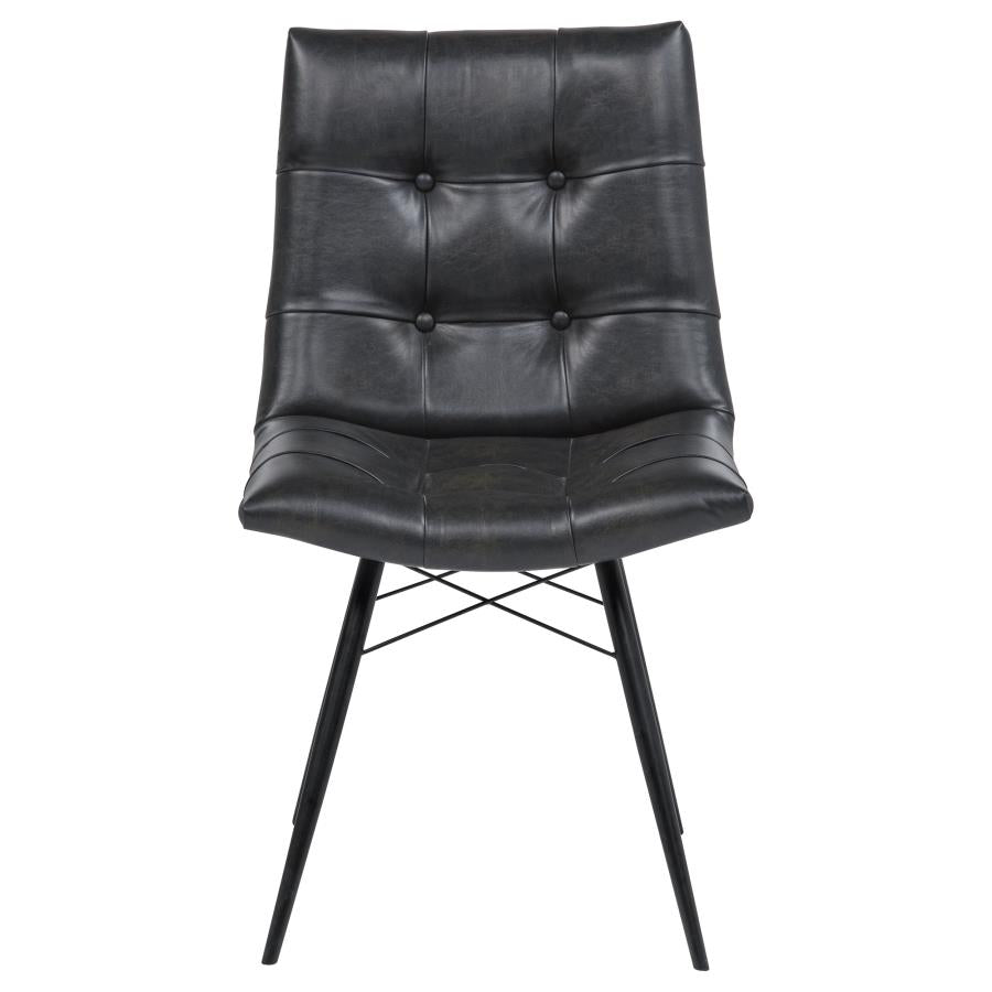 Aiken Upholstered Dining Side Chair Charcoal (Set of 4)